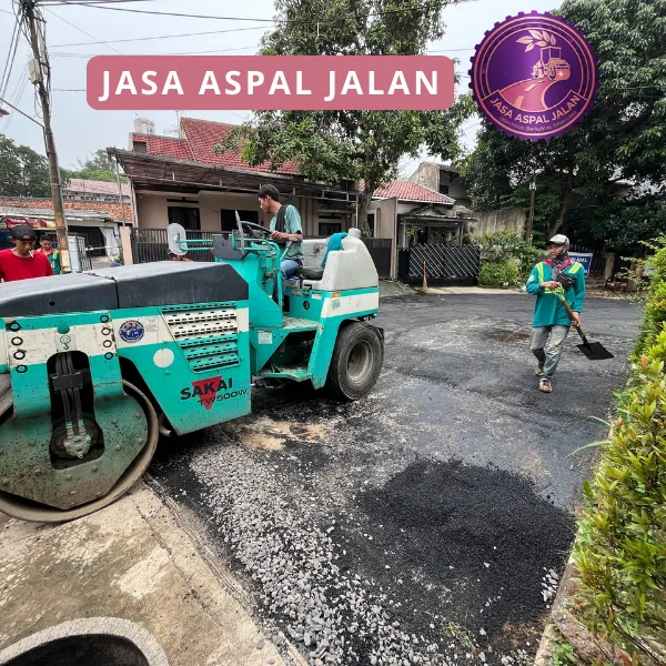proses pengerjaan jasa aspal jalan Cirebon oleh tenaga ahli berpengalaman
