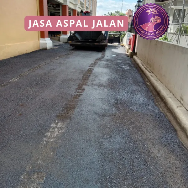 lapisan aspal hotmix presisi pada proyek jasa aspal jalan Cilegon