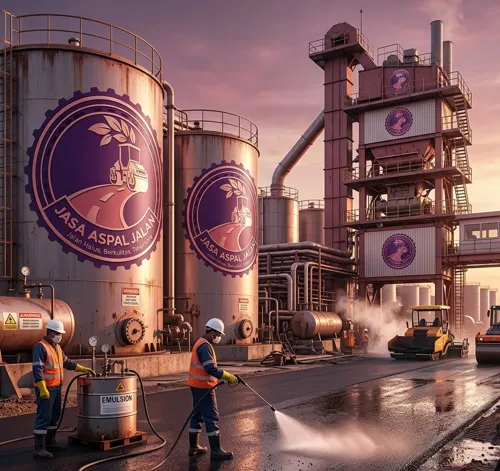 Tack coat sebagai perekat antara lapisan aspal lama dan baru