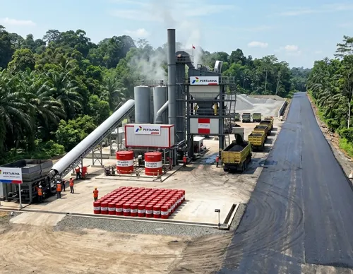 aspal pertamina terpercaya untuk hasil pengaspalan maksimal