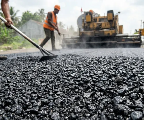 bahan aspal jalan berkualitas untuk perkerasan