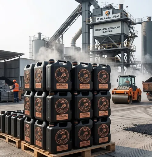 Aspal cair waterproofing anti bocor siap aplikasi