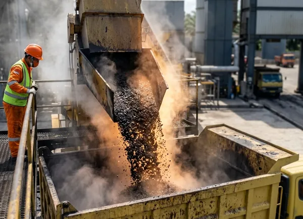 Asphalt Mixing Plant (AMP) di Depok sebagai fasilitas produksi aspal hotmix berkualitas.