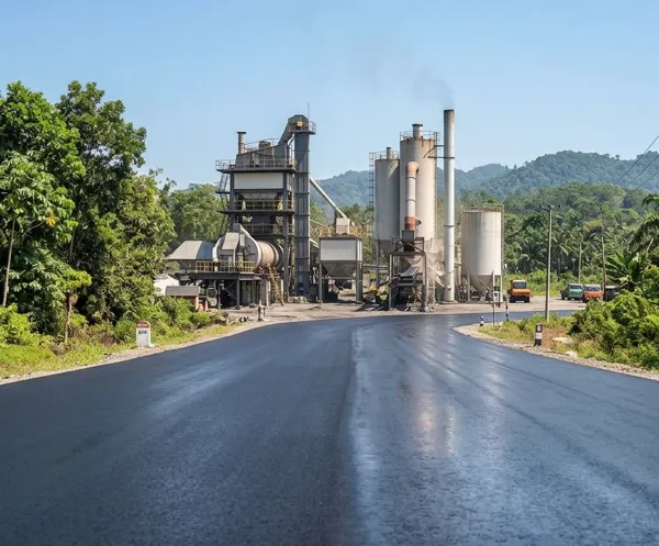 Pabrik Aspal Tangerang yang melayani kebutuhan aspal hotmix untuk proyek jalan perumahan, akses pabrik, dan kawasan bisnis.