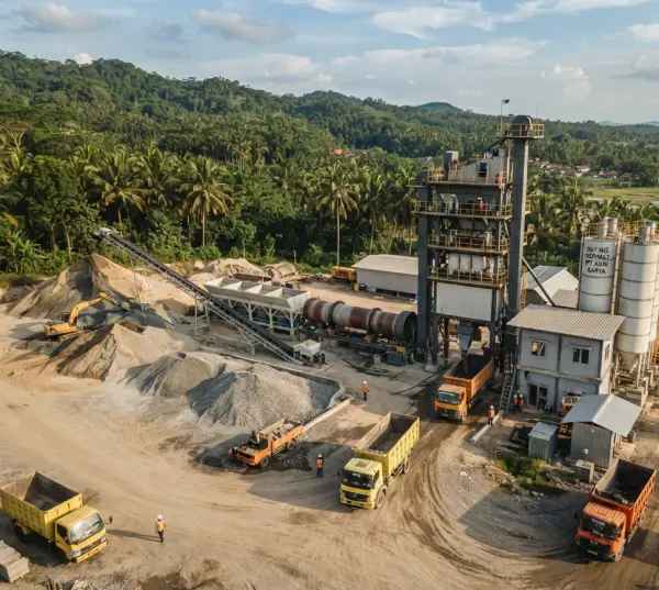 Pabrik aspal Bekasi untuk produksi hotmix berkualitas