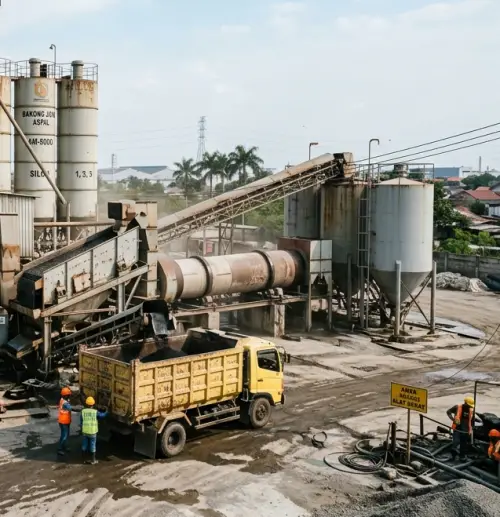 Fasilitas Pabrik Aspal Cikarang